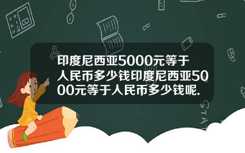 印度尼西亚5000元等于人民币多少钱印度尼西亚5000元等于人民币多少钱呢.