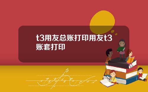t3用友总账打印用友t3账套打印