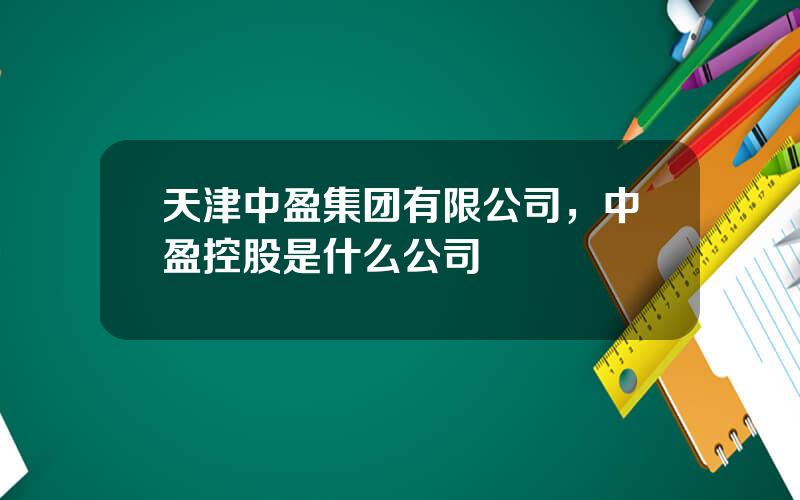 天津中盈集团有限公司，中盈控股是什么公司